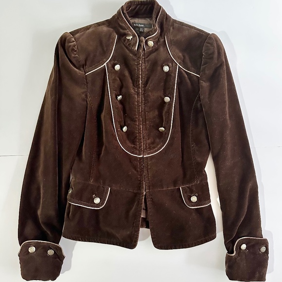 Zara - Military Velvet Jacket - Picture 1 of 13